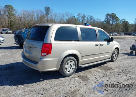 2013 Dodge Grand Caravan American Value Pkg из США, поврежденный, VIN 2C4RDGBG8DR586389